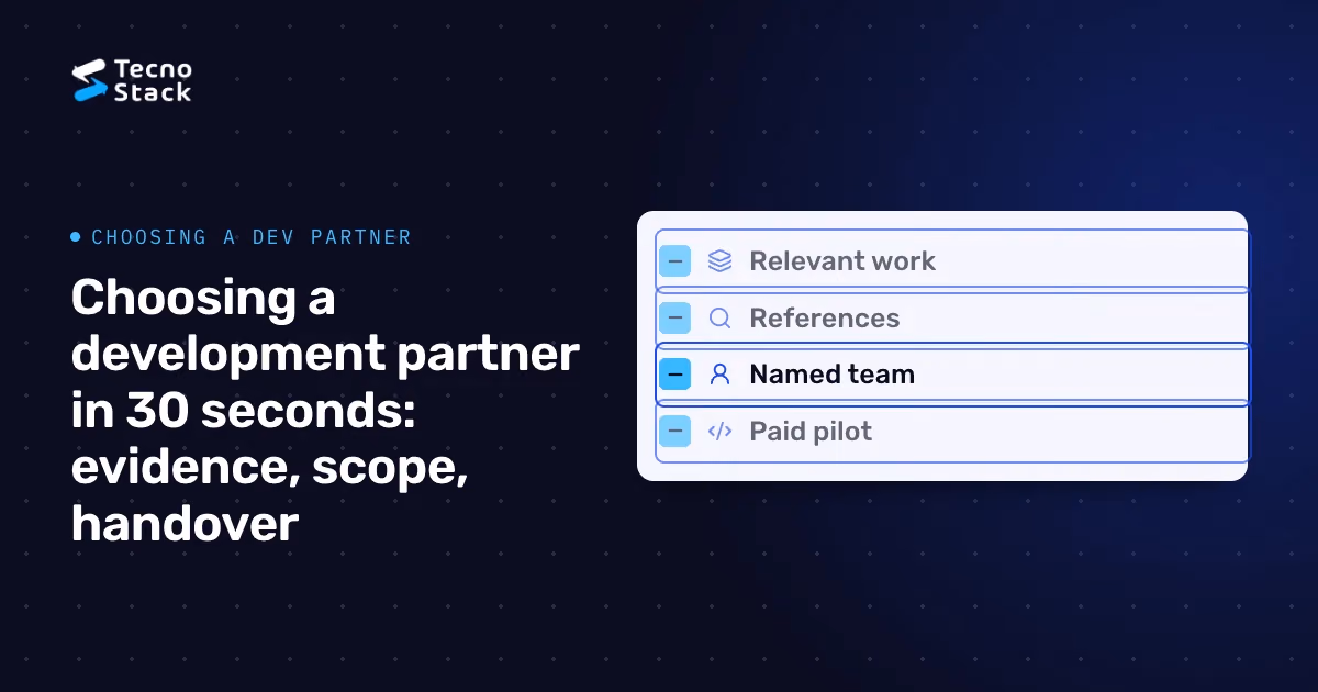 Comparison without scores: Relevant work, References, Named team, Paid pilot.